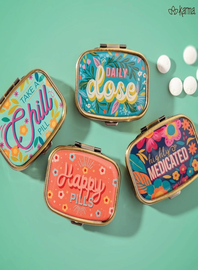 كارما، علبة حبوب للسفر، منظم حبوب أسبوعي للسفر، علبة حبوب قابلة للإزالة بثمانية أقسام، منظم أدوية للسفر، بنقشة الفطر - Image 5